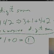 Digital Root Aka Recursive Digit Sum