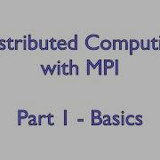 MPI Basics