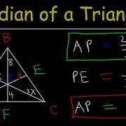 Median Of A Triangle Formula Example Problems Properties Definition Geometry Midpoint Centroi