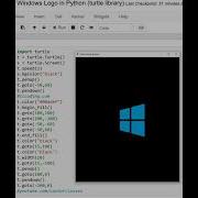 Windows Logo In Python Turtle Library
