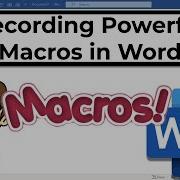 Recording Powerful Macros In Microsoft Word