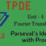 Convolution Theorem And Parsevals Identity In Fourier Transforms