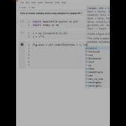 How To Create Multiple Plots In The Same Figure Using Subplots In Matplotlib Matplotlib Python