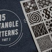 15 Zentangle Patterns For Beginners Part 2 Step By Step Art Tutorial