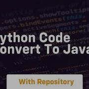 Python Code Convert To Java