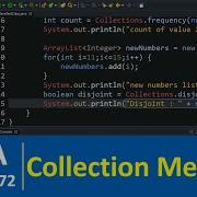 Java Tutorial 72 Frequency Disjoint Min Max Methods In Java Collections