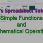 How To Use Simple Functions And Mathematical Operations In Google Sheets