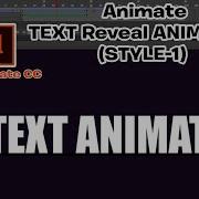 Animate Text Reveal Animation Style 1 Adobe Animate CC Tutorials