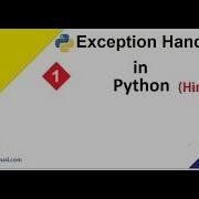 Python Tutorial In Hindi Part 1 Exception Handling In Python Hindi Manish Nain