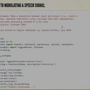 Audio Coding 01 Basics Of Multirate Signal Processing 02 Modulation Real Time Python Example