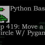 Python Basics Move A Circle With Pygame