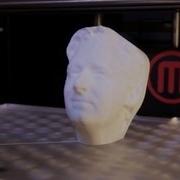 The MakerBot Replicator 2 Time Lapse Bre Pettis 3D Portrait