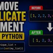 Как удалить повторяющиеся элементы из списка в Python