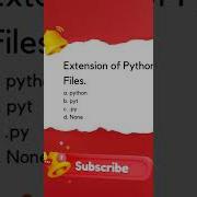 Extension Of Python Files