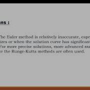 Euler Method Explained With Python Code First Oder ODEs