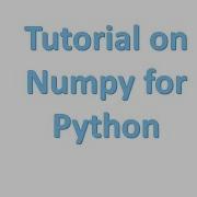 Numpy For Python Part 1
