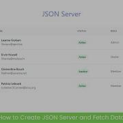 Как создать JSON сервер и извлечь данные для Front End