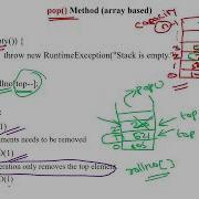28 Stack Implementation Using Array Part 2 Pop And Peek Operation