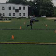 Cone Drills Zig Zag Sprint Cutting At Each Cone