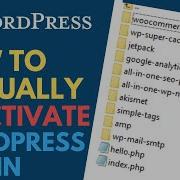 How To Disable A WordPress Plugin With File Manager Or FTP