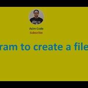 C Program To Create A File On Linux