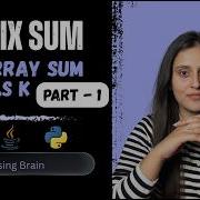Subarray Sum Equals K Brute Force To Prefix Sum Optimization C Java Python Part 1