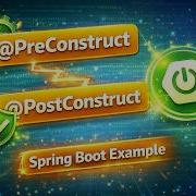 PreConstruct And PostConstruct Annotation Spring Boot Example