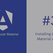 Installing Angular Material Via CLI