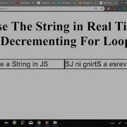 Advance JavaScript In Hindi 36 Reverse A String In JavaScript In RealTime Without Reverse Function