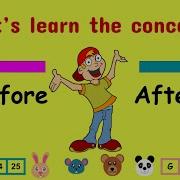Before After Concept Numbers Days Of The Week Pictures How To Teach