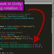 Mouse Look In Unity Clamping Player Rotation
