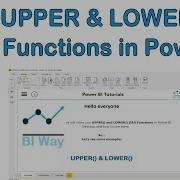 DAX Language UPPER And LOWER Functions In Power BI