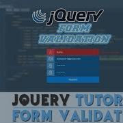JQuery Tutorial Form Validation