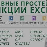 Простейшие функции Excel СУММ СРЗНАЧ СЧЁТ СЧЁТЗ МИН МАКС СТОЛБЕЦ и т д Функции Excel 3