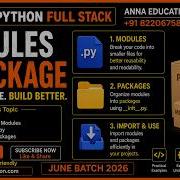 Python Modules Packages In Tamil EP 09 Python Full Stack Course