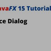 JavaFX 15 Tutorial 37 Choice Dialog