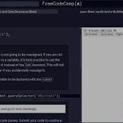 Learn Basic JavaScript By Building A Role Playing Game FreeCodeCamp