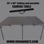 44 X60 Folding And Portable GAMING TABLE By URBANMATZ