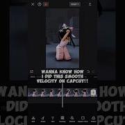 Velocity Tutorial On Capcut Shorts Capcut