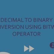 How To Convert Decimal To Binary