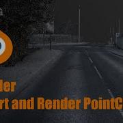 Blender импорт и рендеринг облака точек