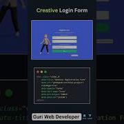 Login Page Design Coding Javascript Html Css Programming Python Webdesign Shorts Viralvideo