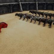 How Many Rexes Does It Take To Kill An ALPHA REX In ARK Cantex
