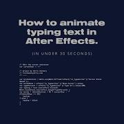 How To Animate Typewriter Text In After Effects With Blinking Cursor Free Preset