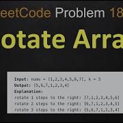 Rotate Array Rotate Array Leetcode Leetcode 189 2 Solutions