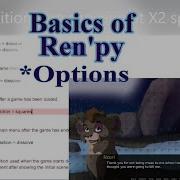 Ren Py Tutorial Options With Chapters