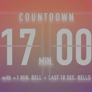 17 Minutes Countdown Timer Flip Clock Bells