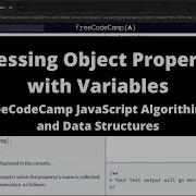 Accessing Object Properties With Variables Basic JavaScript FreeCodeCamp Tutorial
