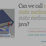 Can We Call Non Static Method From Static Method In Java Java Interview Preparation