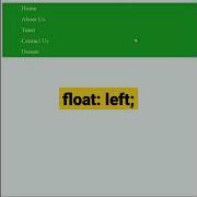 Float Left In Css Css Tutorial Shorts Html Css